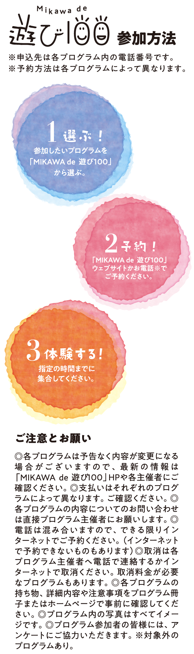 遊び100参加方法